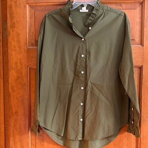 a.n.a Forest Green Blouse